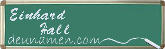 Einhard Hall Visitenkarte